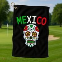 Mexico Skull Golf Towel thumb 1