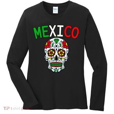Mexico Skull Women's Long Sleeve Shirt