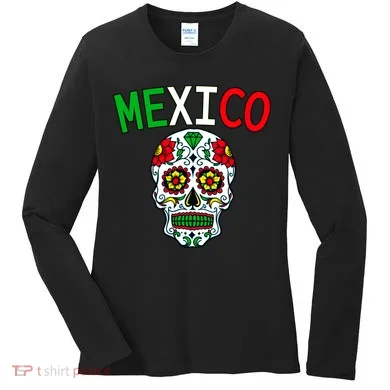 Mexico Skull Women's Long Sleeve Shirt