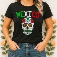 Mexico Skull Women's T-Shirt thumb 2