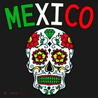 Mexico Skull Kids Long Sleeve Shirt thumb 2