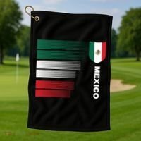 Mexico Soccer Jersey Golf Towel thumb 1