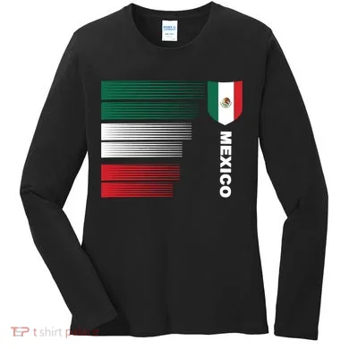Mexico Soccer Jersey Women's Long Sleeve Shirt