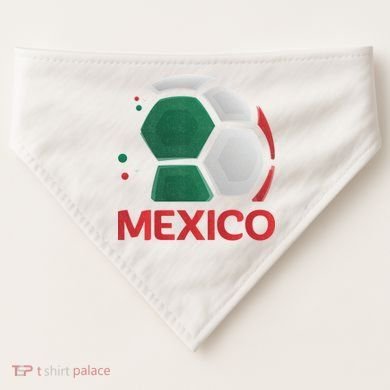 Mexico Soccer Jersey Logo USA-Made Doggie Bandana
