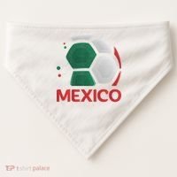 Mexico Soccer Jersey Logo USA-Made Doggie Bandana thumb 0