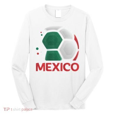 Mexico Soccer Jersey Logo Long Sleeve Shirt