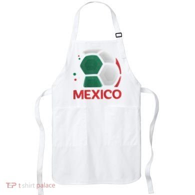 Mexico Soccer Jersey Logo Apron