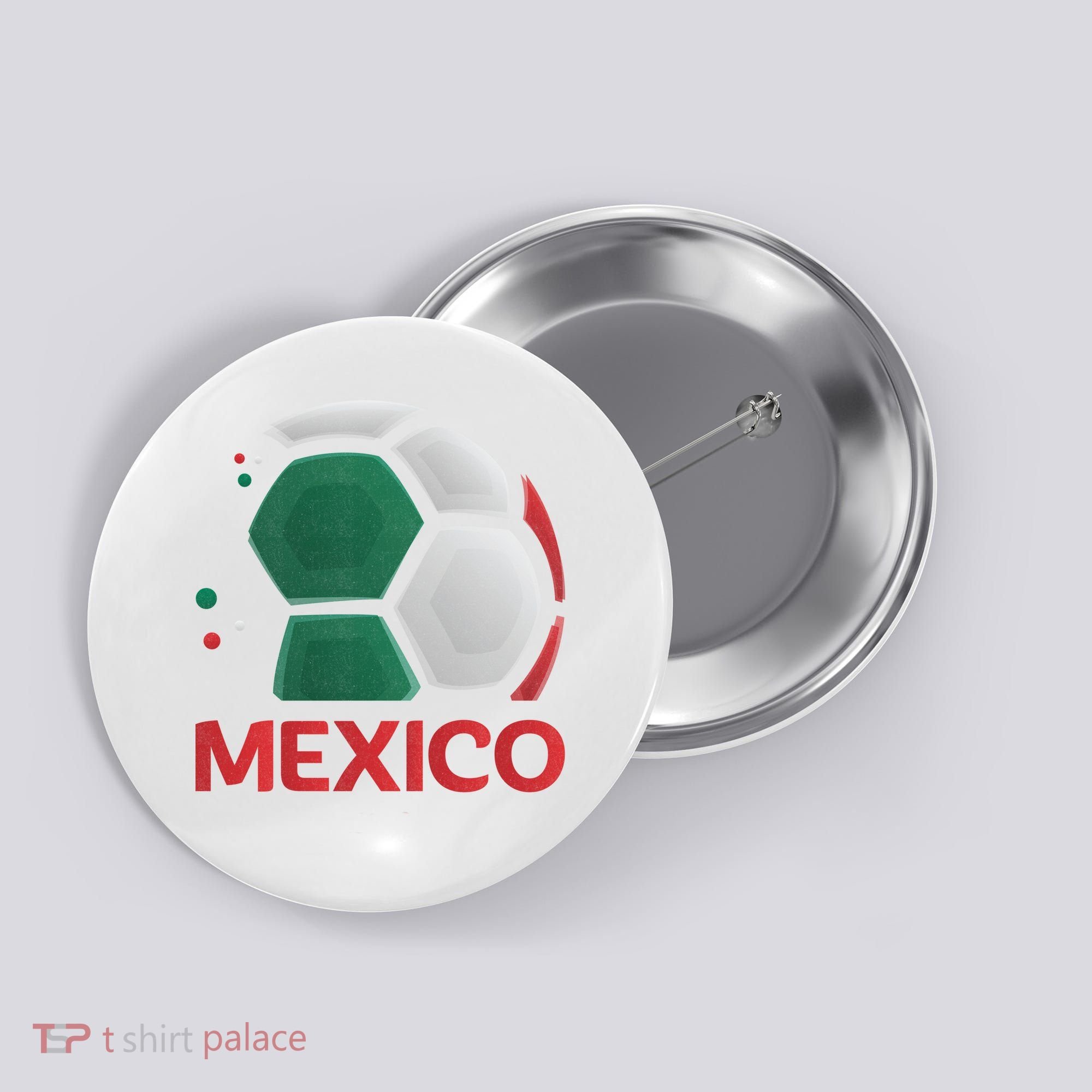 Mexico Soccer Jersey Logo Button