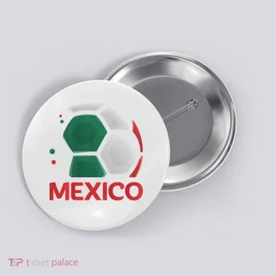 Mexico Soccer Jersey Logo Button