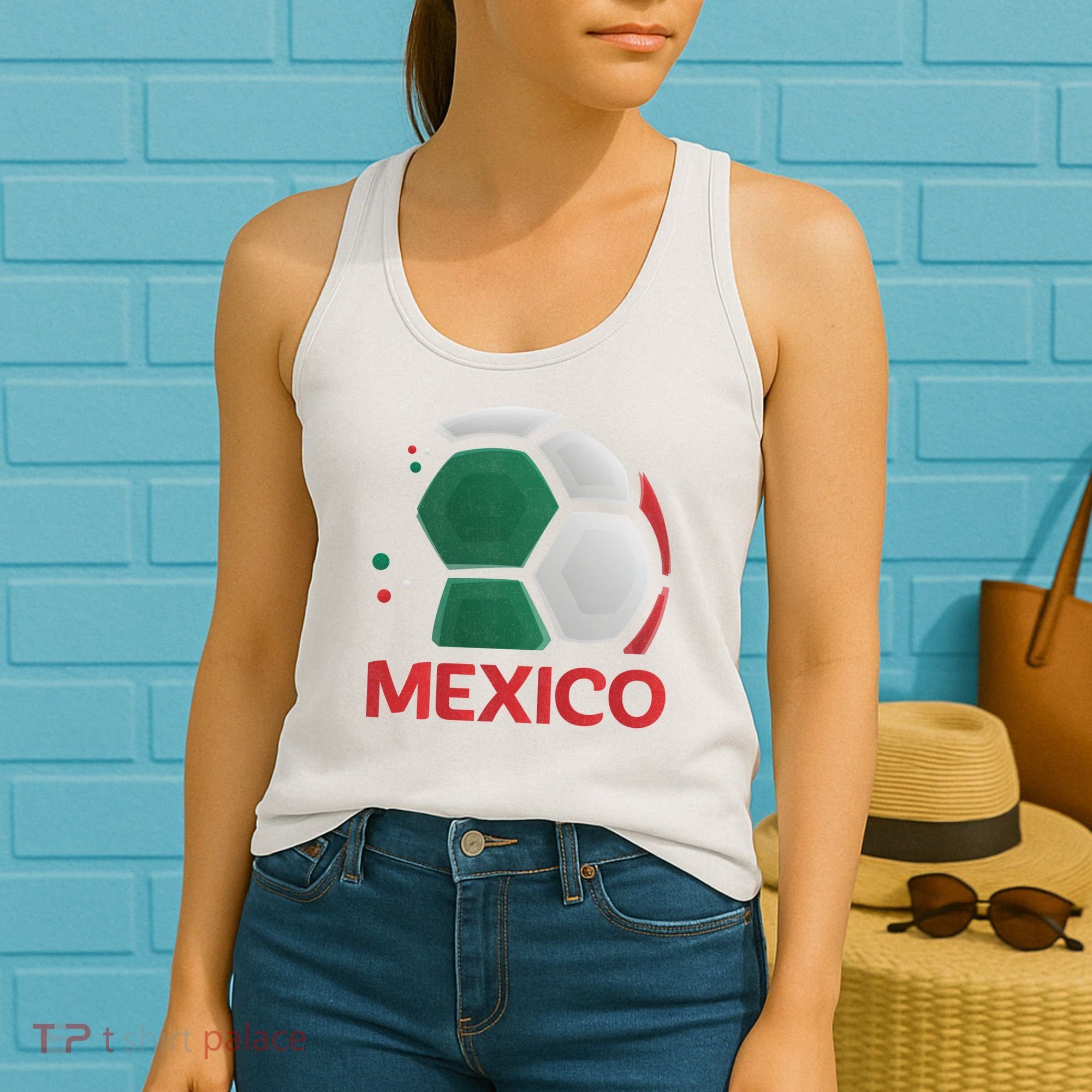 Mexico Soccer Jersey Logo Women's Tank Top