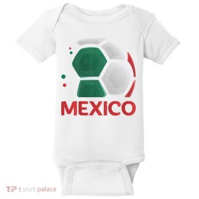 Mexico Soccer Jersey Logo Baby Bodysuit