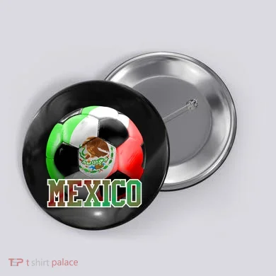 Mexico Soccer Logo Button