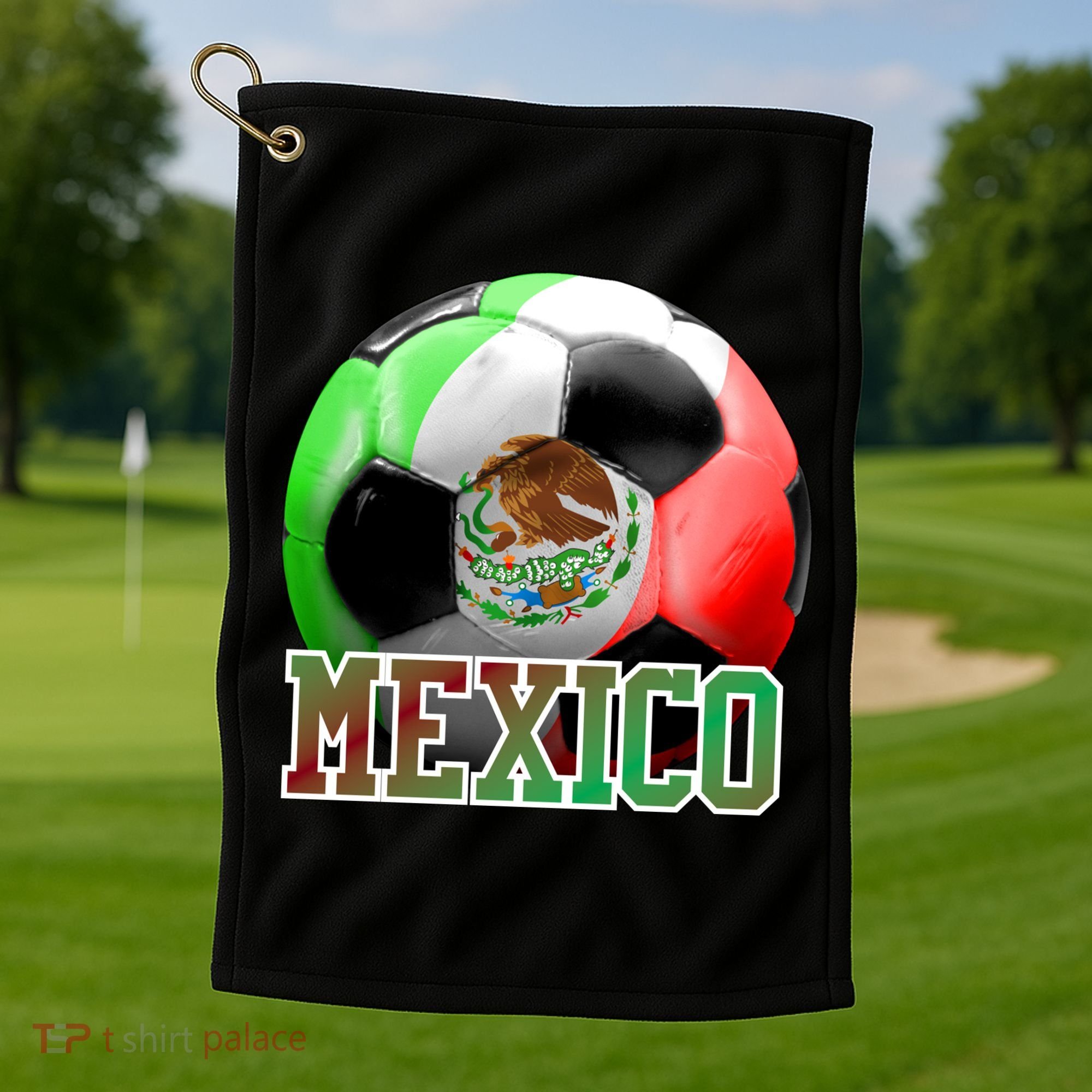 Mexico Soccer Logo Golf Towel