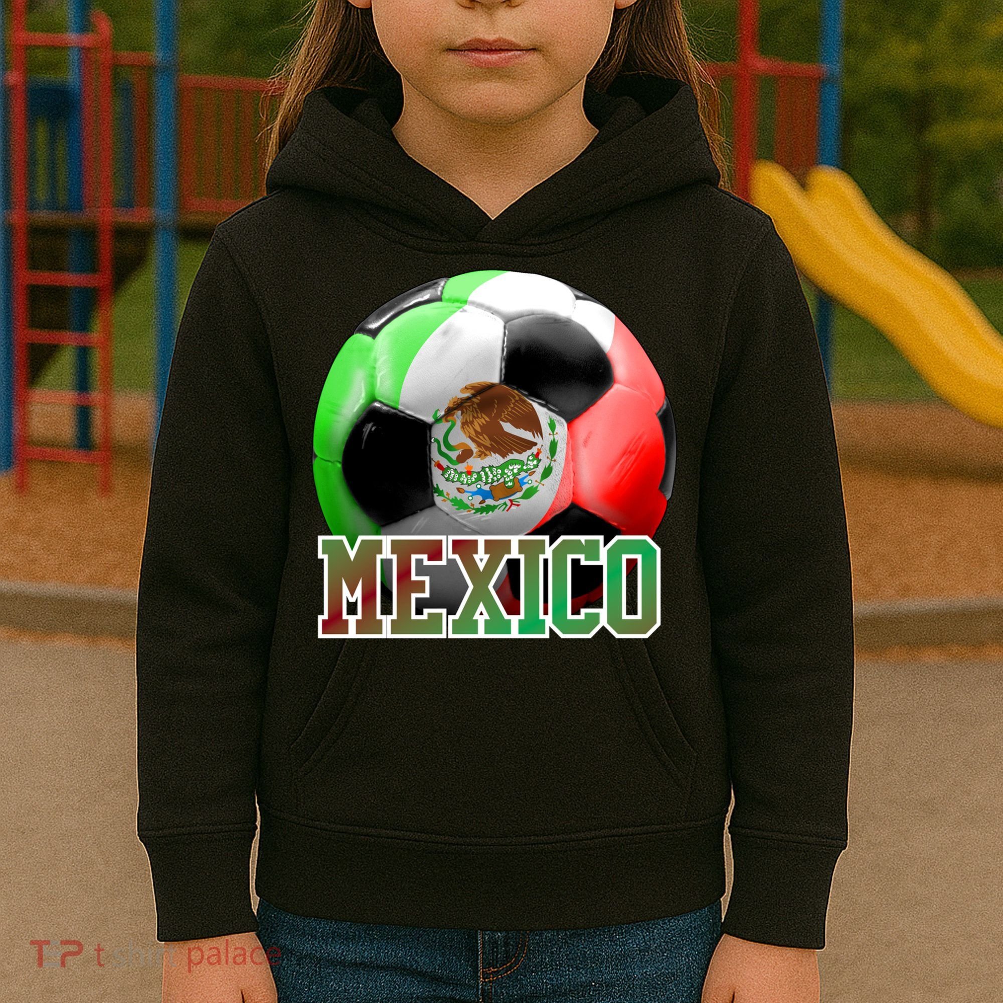 Mexico Soccer Logo Kids Hoodie