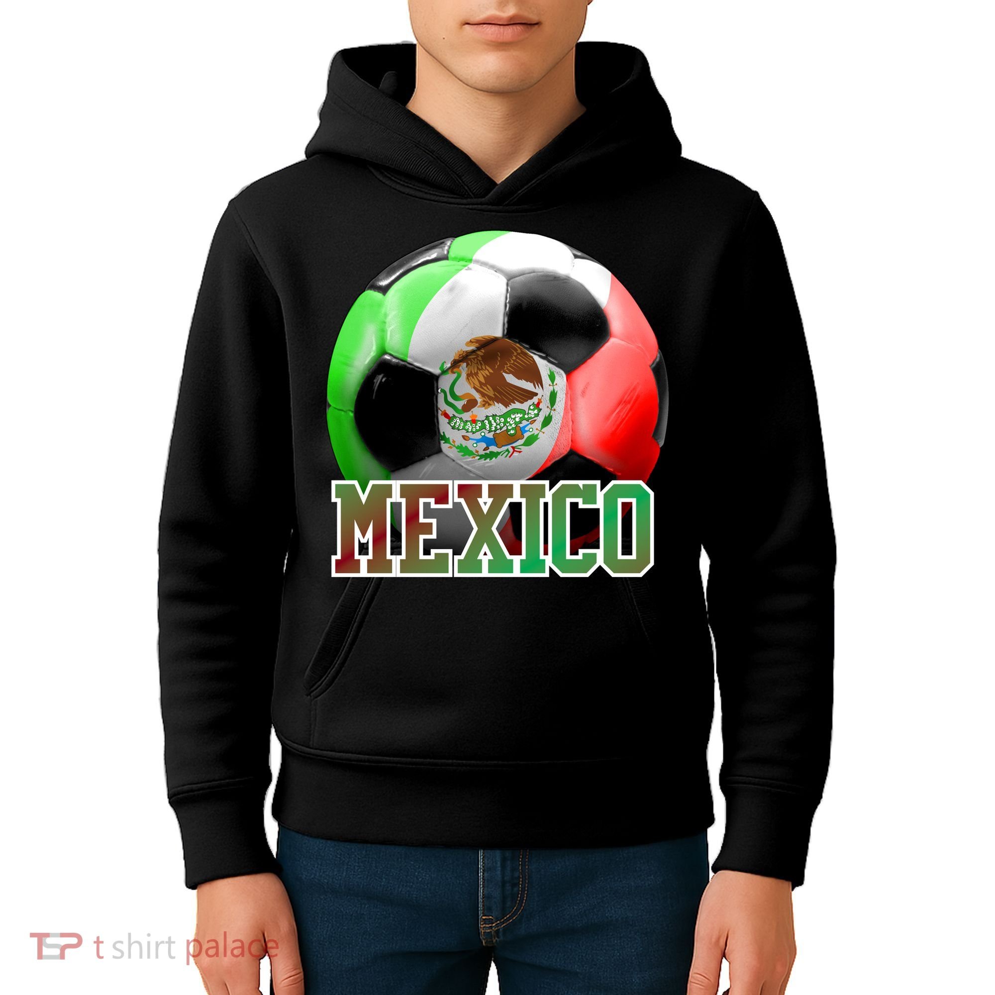 Mexico Soccer Logo Kids Hoodie