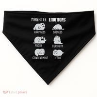 Manatee Emotions Zookeeper Marine Biologist Animal Lover USA-Made Doggie Bandana thumb 0