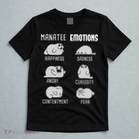Manatee Emotions Zookeeper Marine Biologist Animal Lover T-Shirt thumb 5