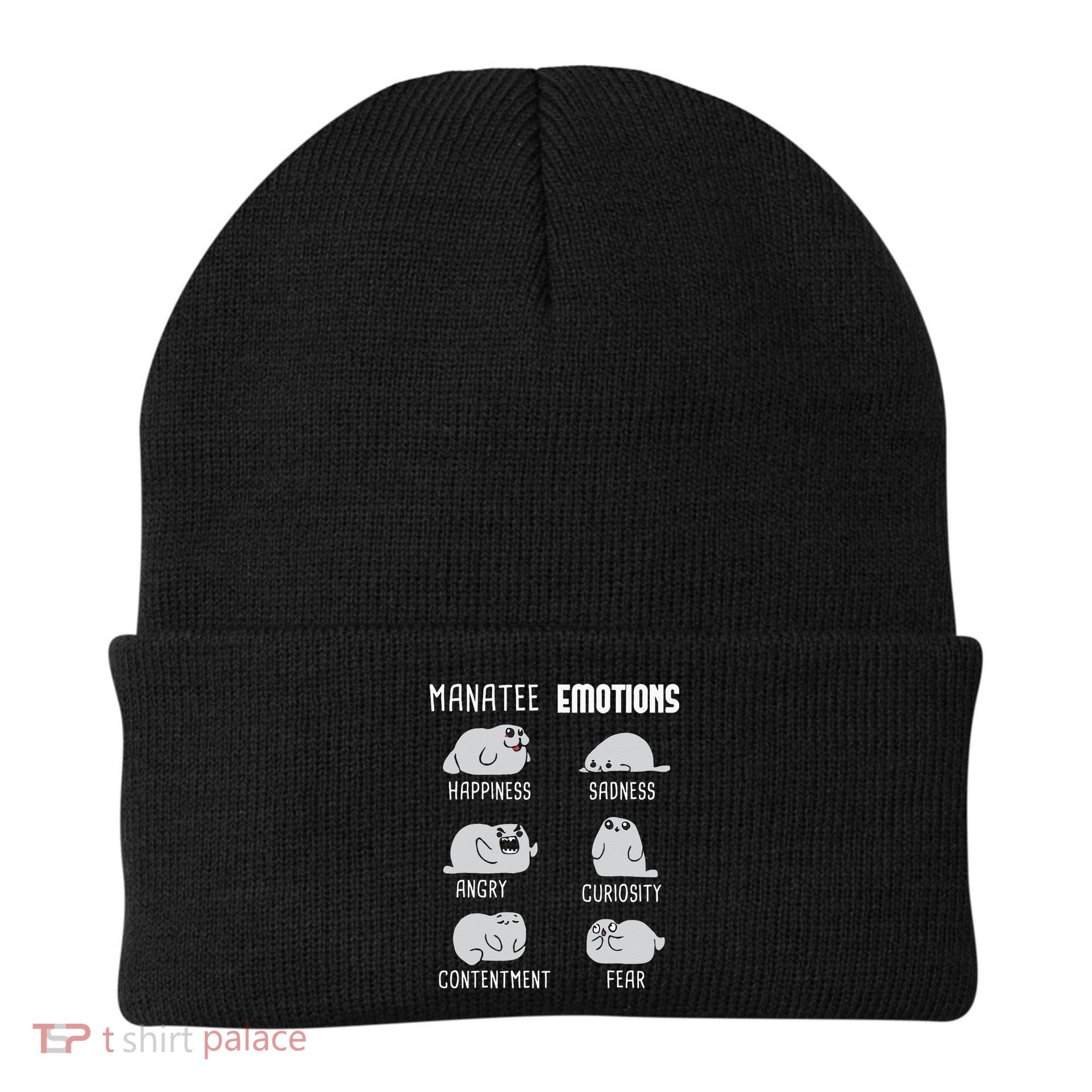 Manatee Emotions Zookeeper Marine Biologist Animal Lover Beanie