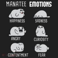 Manatee Emotions Zookeeper Marine Biologist Animal Lover Beanie thumb 2