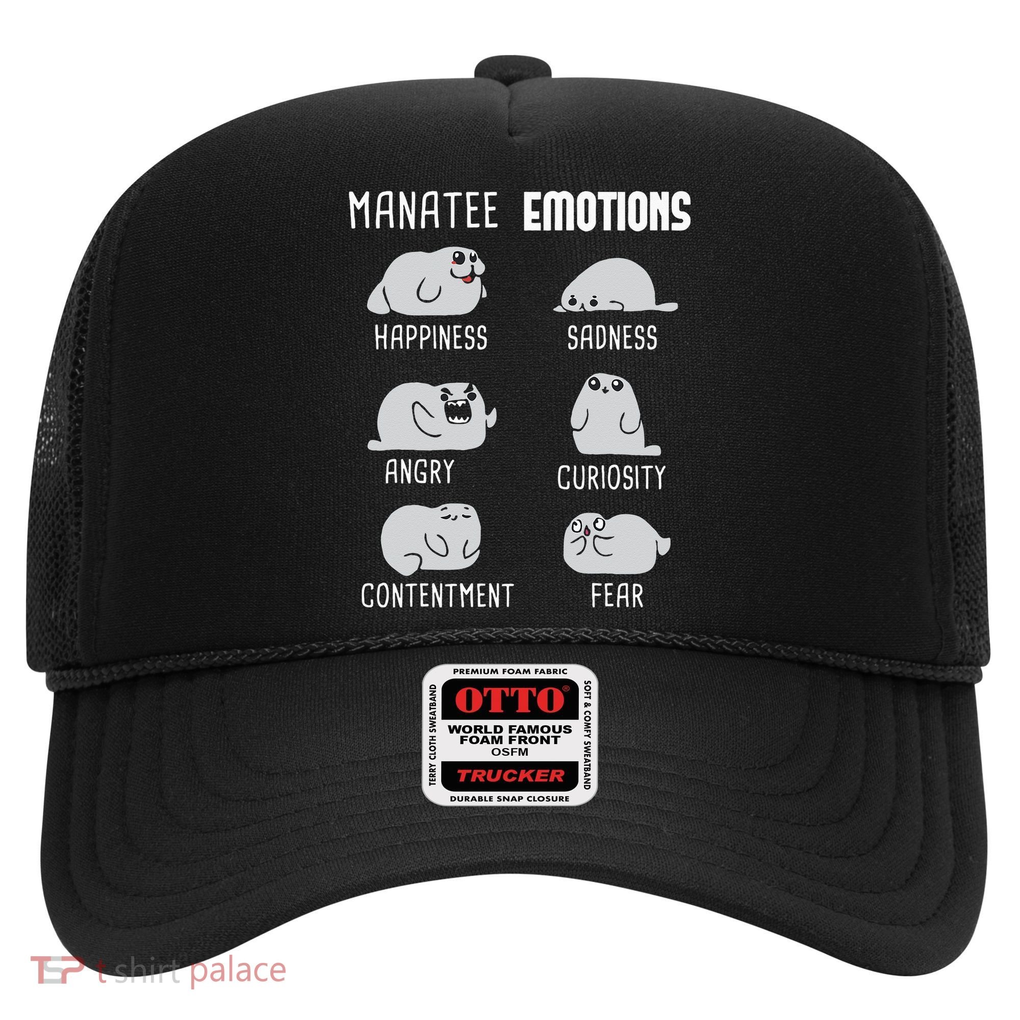 Manatee Emotions Zookeeper Marine Biologist Animal Lover Hat