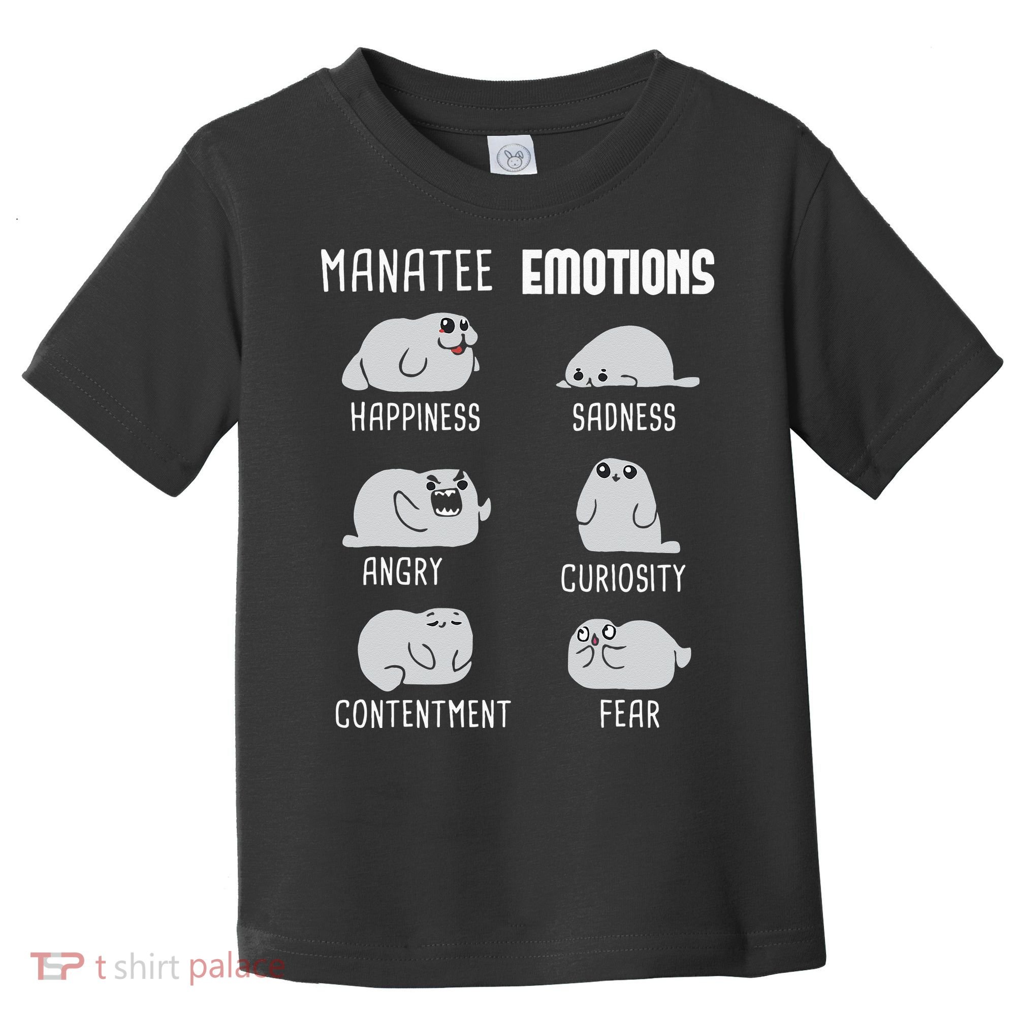 Manatee Emotions Zookeeper Marine Biologist Animal Lover Toddler T-Shirt