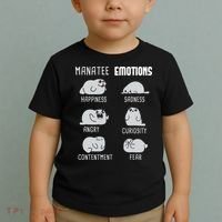 Manatee Emotions Zookeeper Marine Biologist Animal Lover Toddler T-Shirt thumb 2