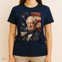 Millard Fillmore 13th President Of The United States Portrait T-Shirt thumb 4
