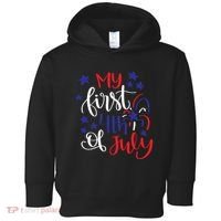 My First 4th Of July Cute Gift Toddler Hoodie thumb 0