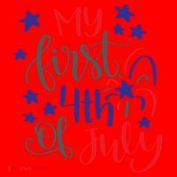 My First 4th Of July Cute Gift Santa Hat thumb 1