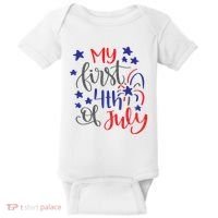 My First 4th Of July Cute Gift Baby Bodysuit thumb 0