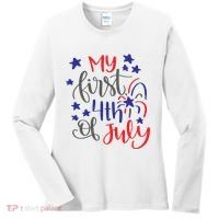 My First 4th Of July Cute Gift Women's Long Sleeve Shirt thumb 0
