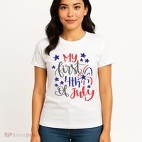 My First 4th Of July Cute Gift Women's T-Shirt thumb 4