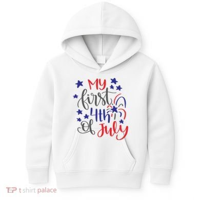 My First 4th Of July Cute Gift Kids Hoodie