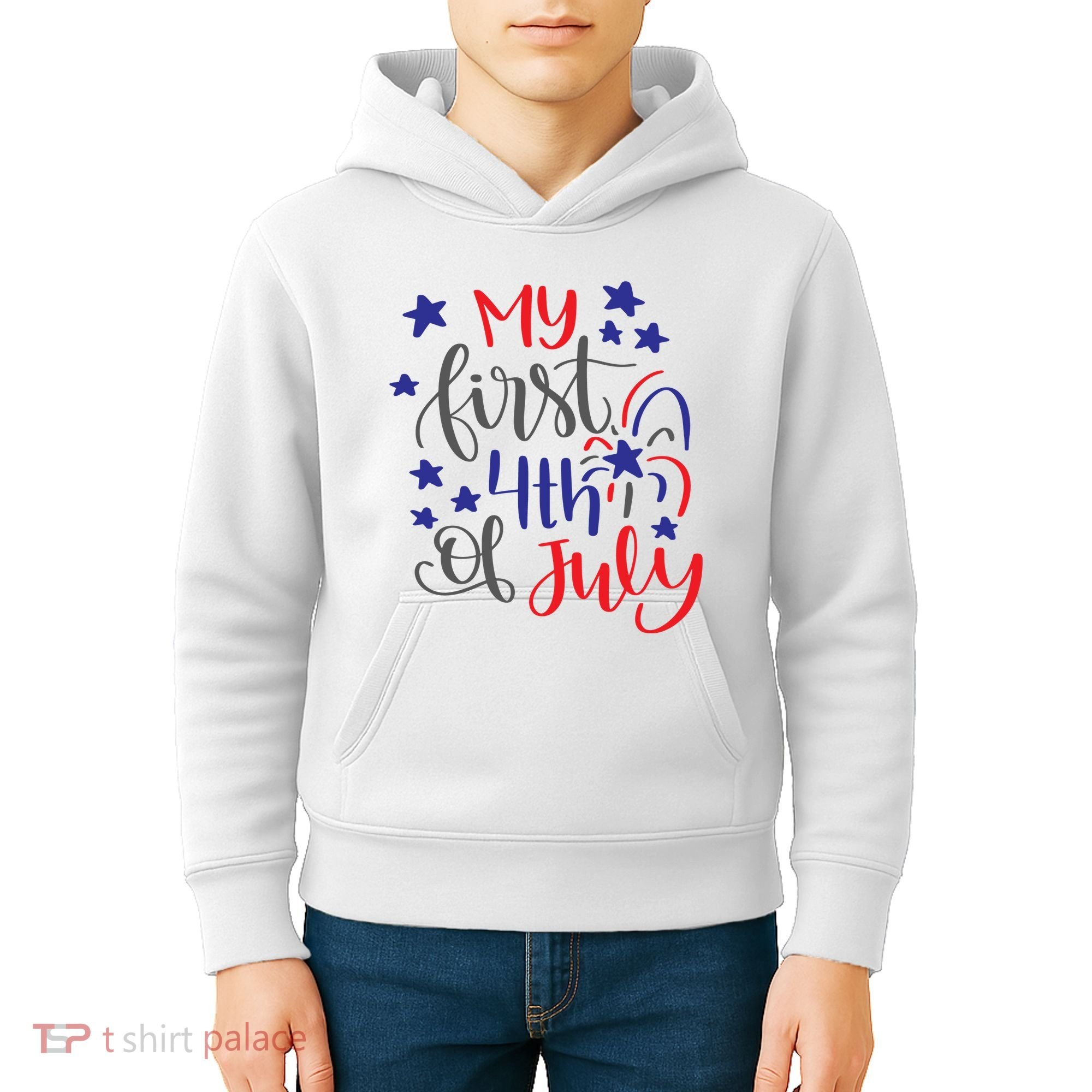My First 4th Of July Cute Gift Kids Hoodie