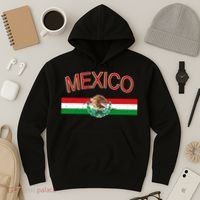 Mexican Flag And Coat Of Arms Mexico Hoodie thumb 3