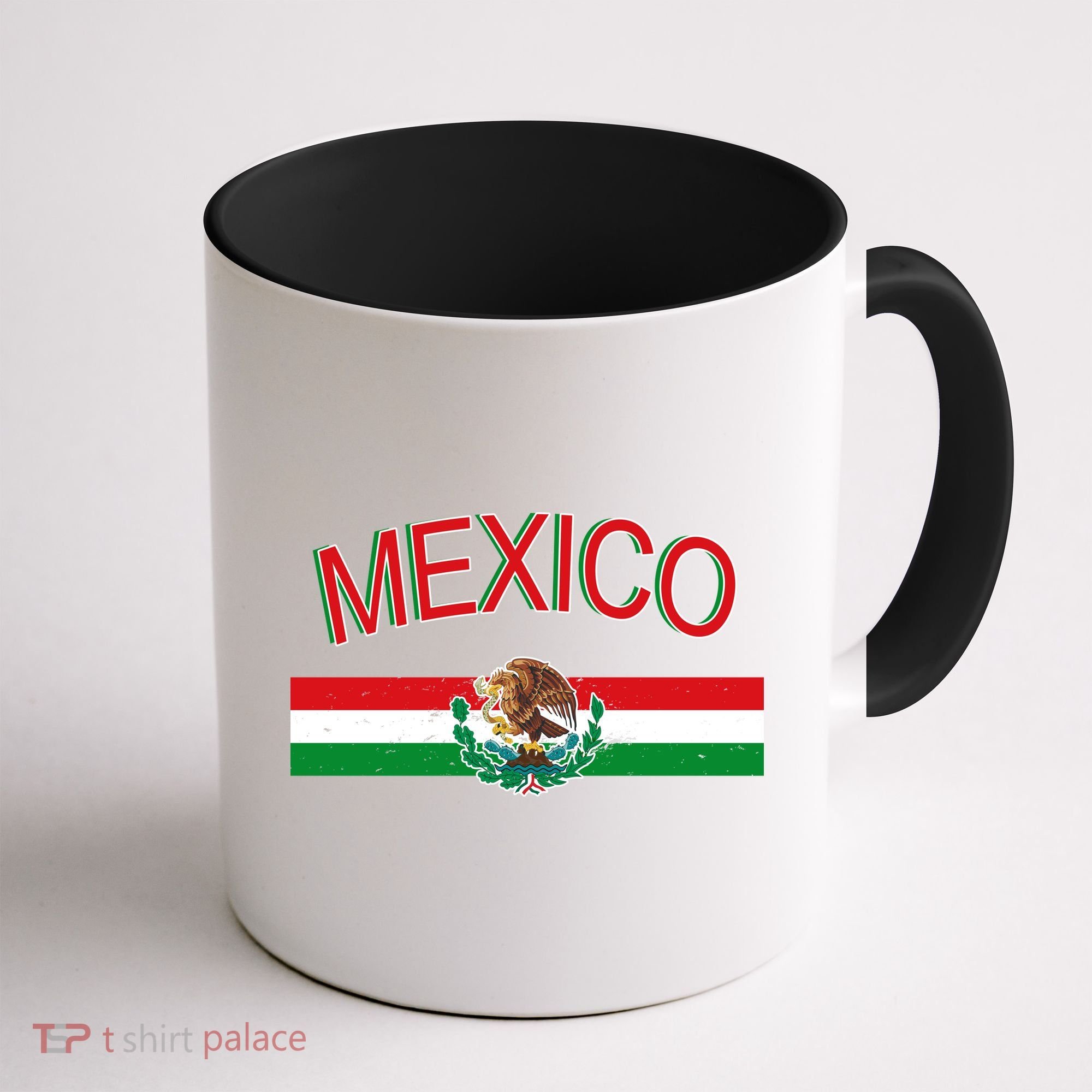 Mexican Flag And Coat Of Arms Mexico Coffee Mug