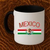 Mexican Flag And Coat Of Arms Mexico Coffee Mug thumb 2