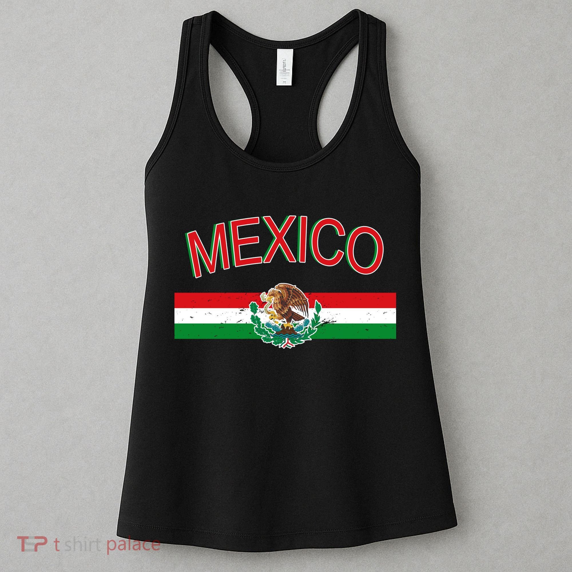 Mexican Flag And Coat Of Arms Mexico Women's Tank Top