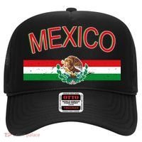 Mexican Flag And Coat Of Arms Mexico Hat thumb 0