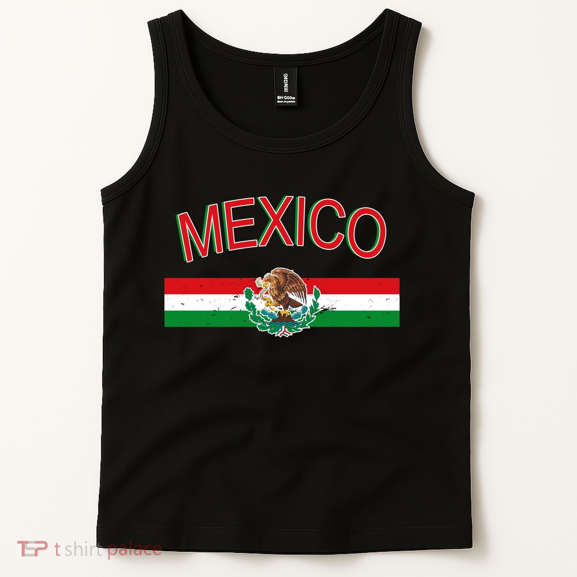 Mexican Flag And Coat Of Arms Mexico Tank Top