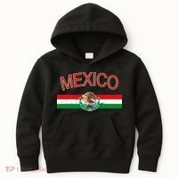 Mexican Flag And Coat Of Arms Mexico Kids Hoodie thumb 0