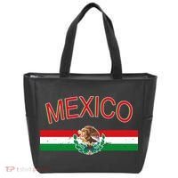 Mexican Flag And Coat Of Arms Mexico Tote Bag thumb 0