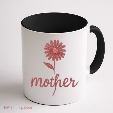 Mother Flower Art Coffee Mug back