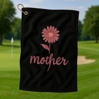 Mother Flower Art Golf Towel thumb 1