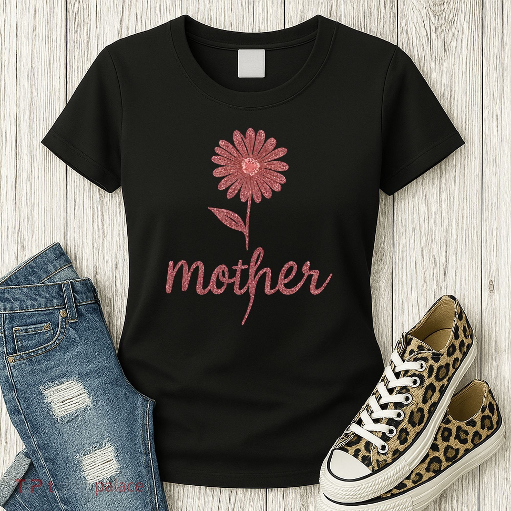 Mother Flower Art Women's T-Shirt