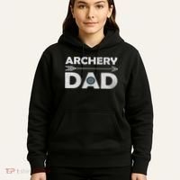 Matching Family Archery Dad Arrow Target Team Photo Meme Hoodie thumb 5