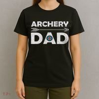 Matching Family Archery Dad Arrow Target Team Photo Meme T-Shirt thumb 4