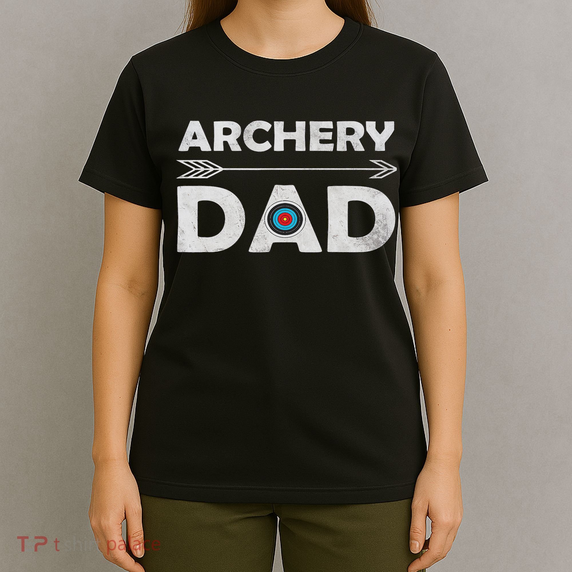 Matching Family Archery Dad Arrow Target Team Photo Meme T-Shirt