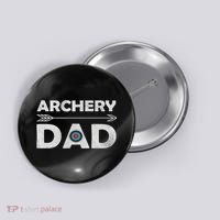 Matching Family Archery Dad Arrow Target Team Photo Meme Button thumb 0