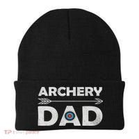 Matching Family Archery Dad Arrow Target Team Photo Meme Beanie thumb 0